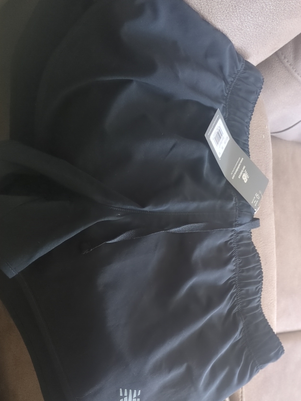 New Balance Black Women's Athletic Drawstring Shorts with Logo